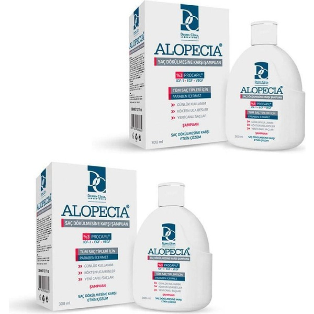 Alopecia Procapil ve IGF İçerikli Şampuan 2 x 300 ML Şampuan ve Saç Kremi Fiyatı