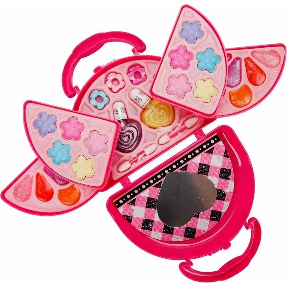 Alorise 4278 Pretty Pinky 3 Katlı Pembe Çantalı Makyaj Seti -Sunman - Tek Ebat Oyun Takımları Fiyatı