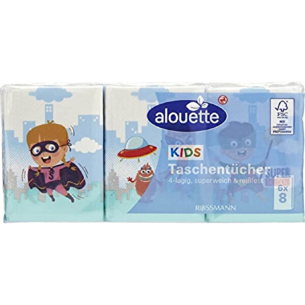 Alouette Kağıt Mendil Çocuklar Için, 4 Katlı 8 x 6'lı Kağıt Mendil Fiyatı