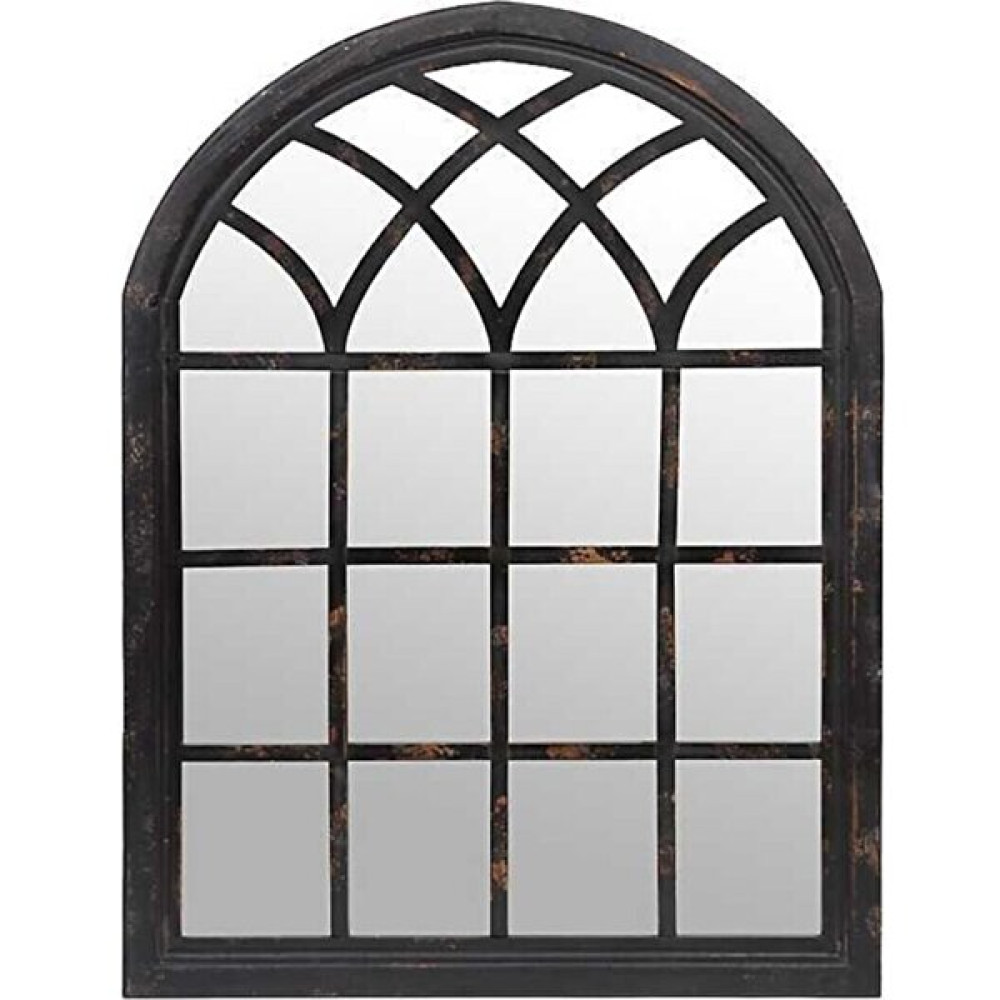 Alp Design Dekoratif Ayna Hint Penceresi El Boyaması Eskitme 70 x 100 cm - Siyah Dresuar / Makyaj Masası Fiyatı