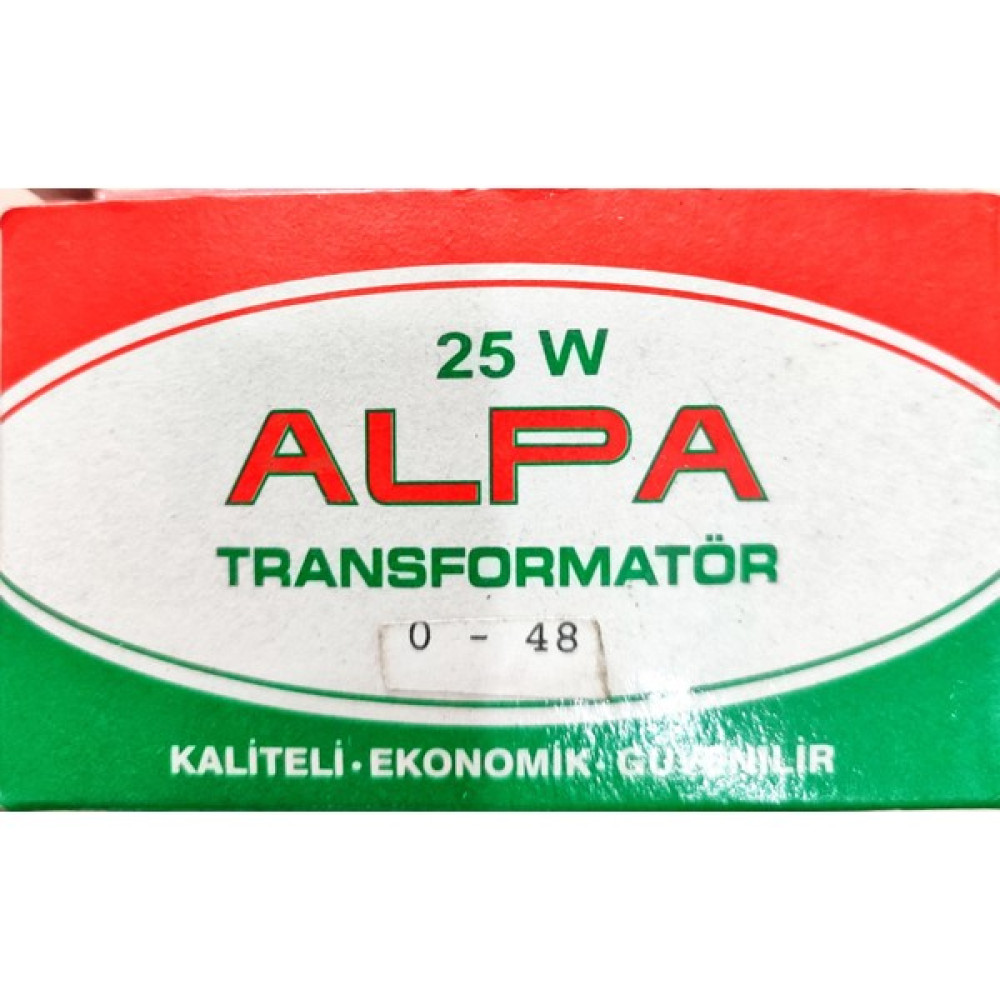 ALPA 25W Trafo (Kademeli) - 0-12-18-24-32-36-42-48V Elektrikli El Aletleri Fiyatı