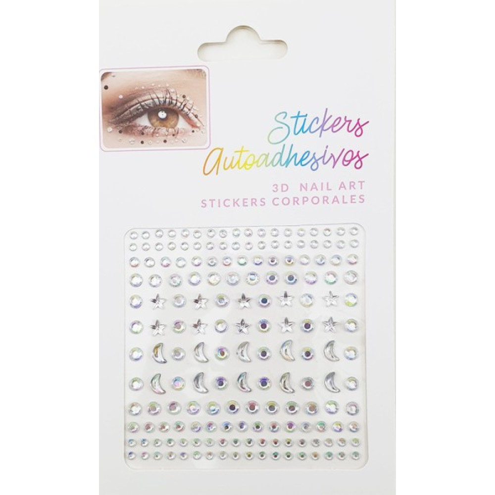 AlpCollection Kendinden Yapışkanlı 169 Adet Yüz Taşı Tırnak Sticker Nail Art Altın, Takı & Aksesuar Fiyatı