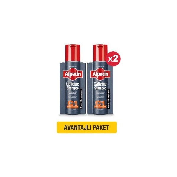 Alpecin Coffein Kafein Şampuan C1 - 2 x 250 ml Şampuan ve Saç Kremi Fiyatı