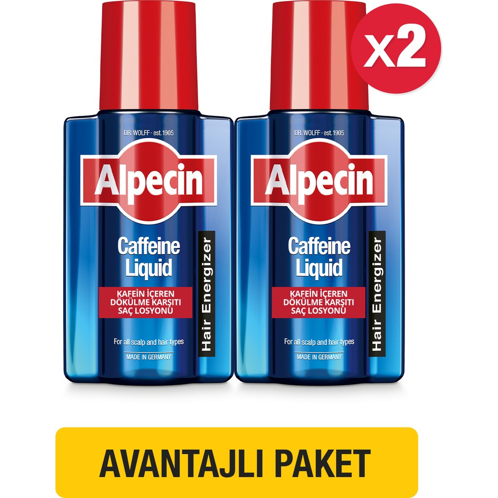 Alpecin Coffein Liquid Kafein Likit 2 X 200ml Diğer Fiyatı