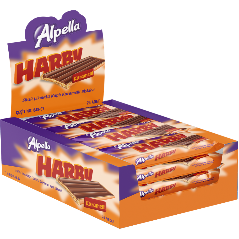 Alpella Harby Karamelli Bisküvi 25 g 24'lü Çikolata ve Gofret Fiyatı