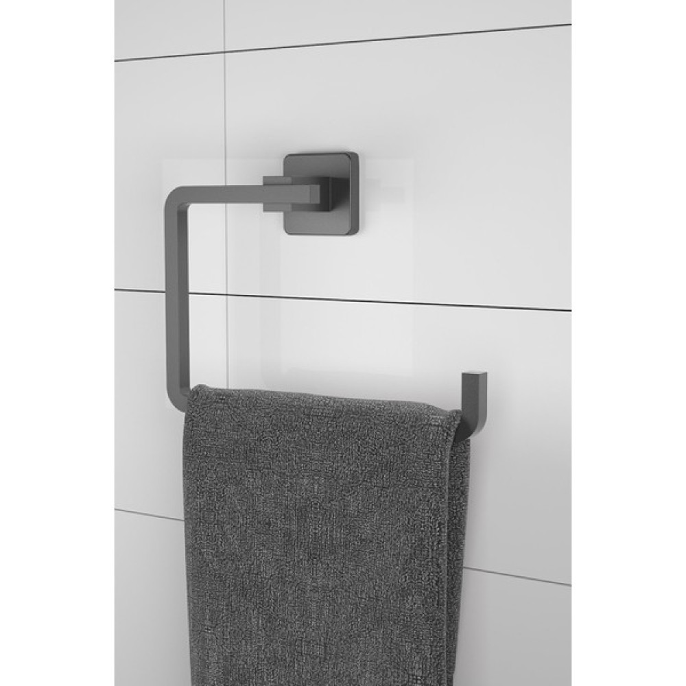 Alper Banyo Alper Banyo Lilyum Mat Siyah Kare G Model Havlu Askısı Havlu Asacağı 3 Yıl Garanti Havluluk Fiyatı