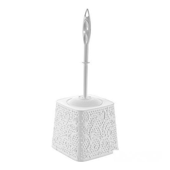 Alper Banyo TP8021 Mint Rengi Dantel Desenli Klozet Fırça Takımı