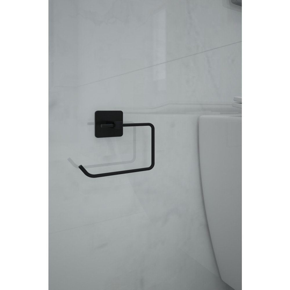 Alper Banyo Yapışkanlı Siyah Kare Açık Tuvalet Kağıtlığı Wc Kağıtlık Tuvalet Kağıdı Askısı Tuvalet Kağıtlığı Fiyatı