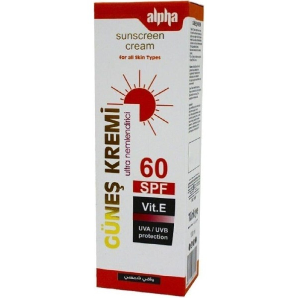 Alpha Siyah Nokta, Sivilce, Leke Oluşumunu Engelleyen Güneş Kremi 60 Spf Vit E 100ML Güneş Kremleri ve Losyonları Fiyatı