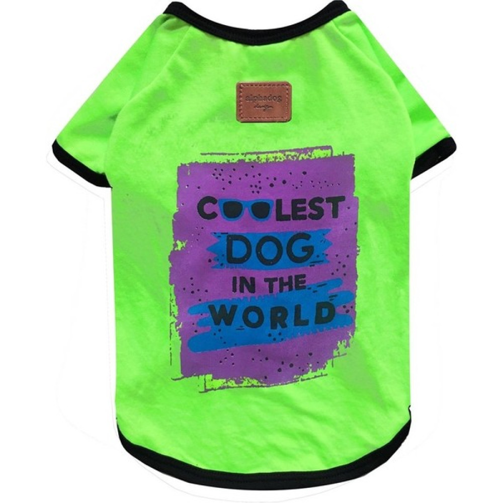 Alphadog Coolest Yeşil Küçük Irk Köpek T-shirtü - 3 Evcil Hayvan Ürünleri Fiyatı