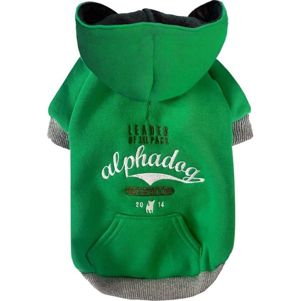 Alphadog Leader Green Orta-Büyük Irk Köpek Sweatshirtü (11 kg-36 kg arası köpeklere uygundur) - 5 Evcil Hayvan Ürünleri Fiyatı