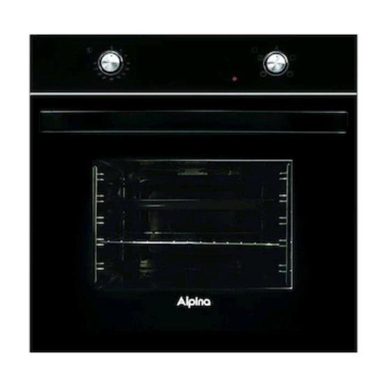 Alpina Siyah Statik Cam Ankastre Set