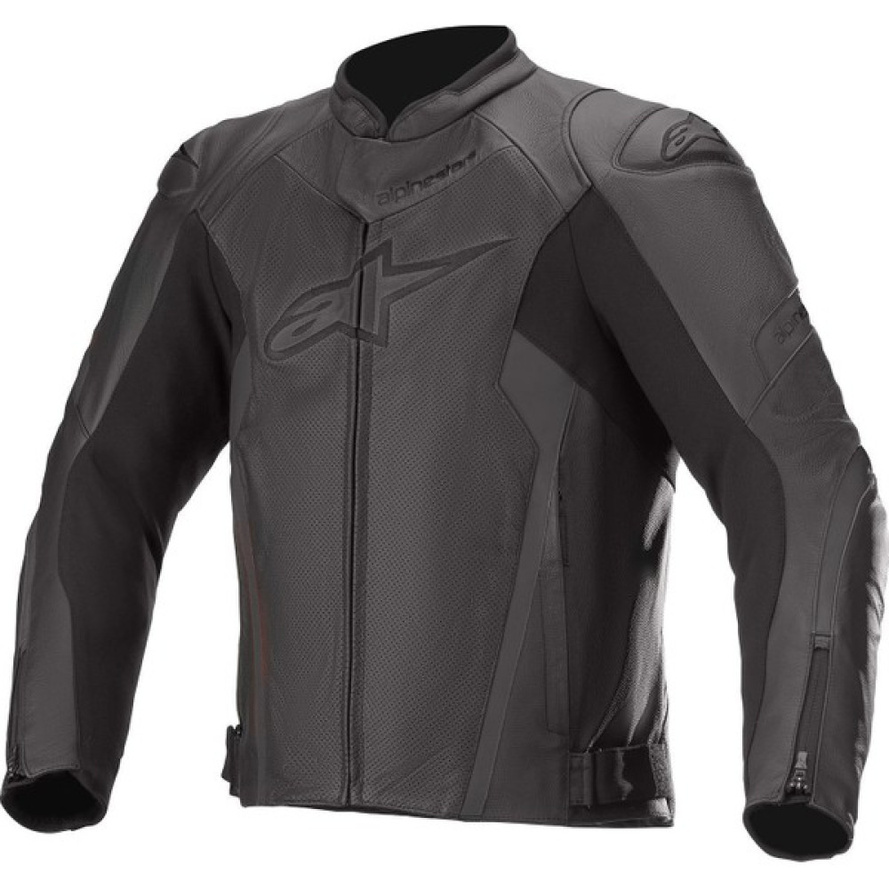 Alpine Stars Alpinestars Faster V2 Airflow Deri Korumalı Motosiklet Montu (Siyah) - 54 Motorsiklet Montları Fiyatı