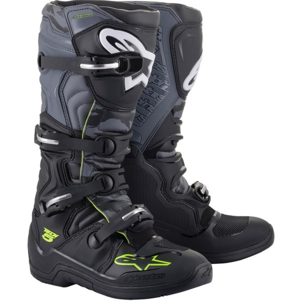 Alpine Stars Alpinestars Tech 5 Kros Motosiklet Botu (Gri / Sarı) - 43 Motorsiklet Sürücüsü Giyim & Ayakkabı Fiyatı