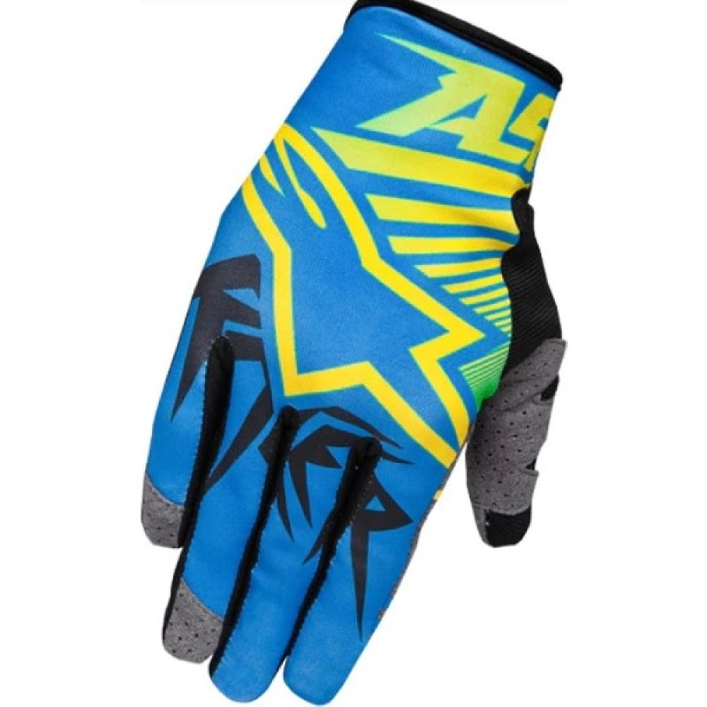 Alpine Stars Racer Braap Gloves 576 Yellow Blue Lıme - M Motorsiklet Eldivenleri Fiyatı