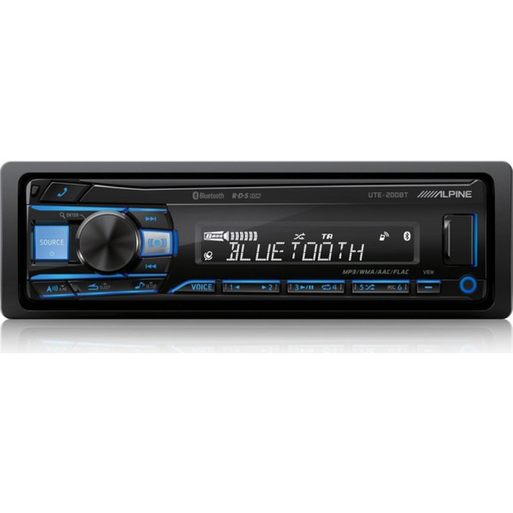 Alpine UTE-200BT Bluetooth, Usb, Aux Girişli Oto Teyp (12volt) Oto Teypleri Fiyatı