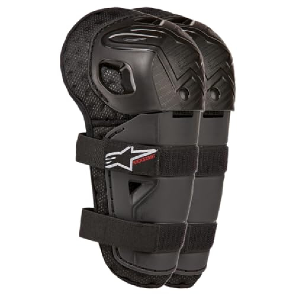 Alpinestars 6540724-13-TU: Bionic Action Kickstart Knee Guard Black/Red