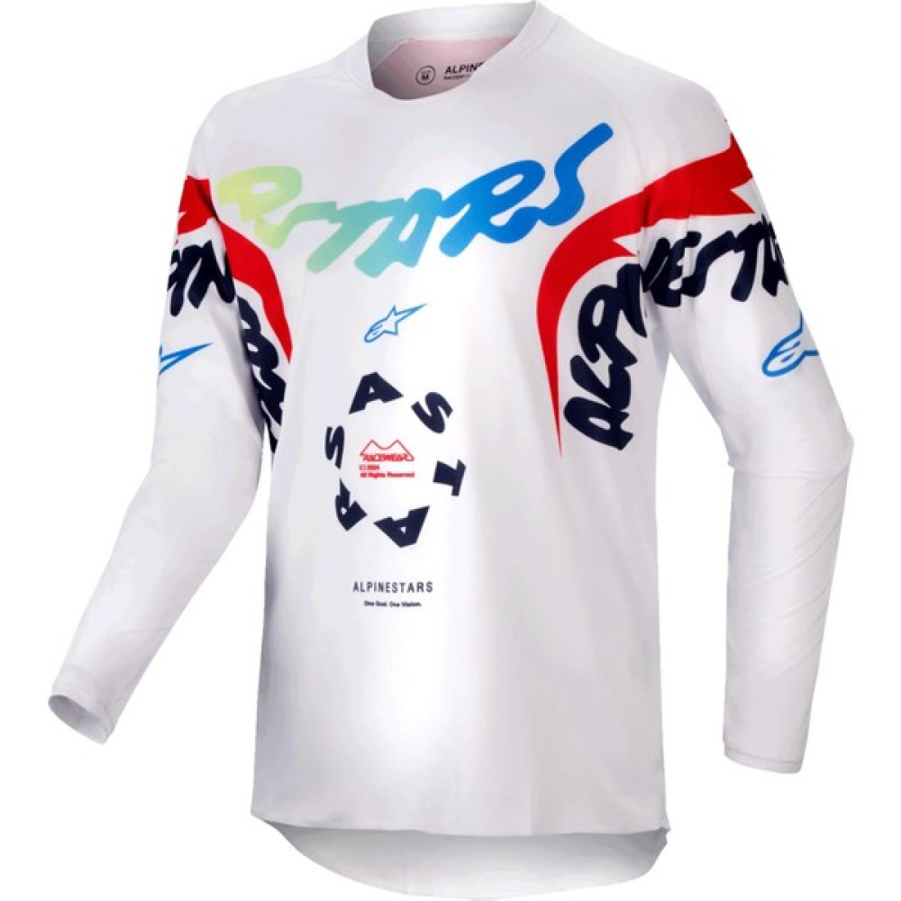 Alpinestars Youth Racer Hana Genç Kros Motosiklet Jersey Kırmızı / Beyaz - L Motorsiklet Montları Fiyatı