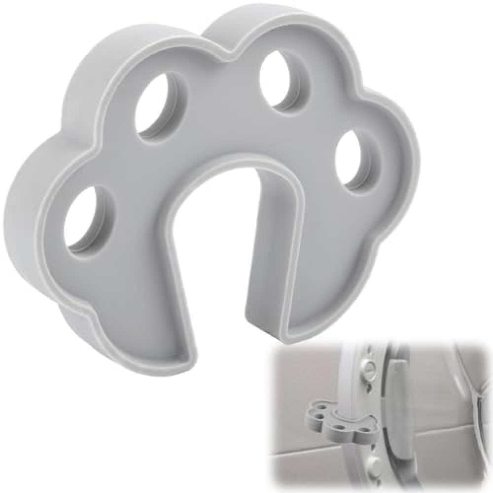 Alpinleux Grey Washing Machine Door Prop, Front Load Washer Door Holder, Laundry Prop Open Door Stopper Accessories for Dishwasher, Dryer, Washer (1 Pack)