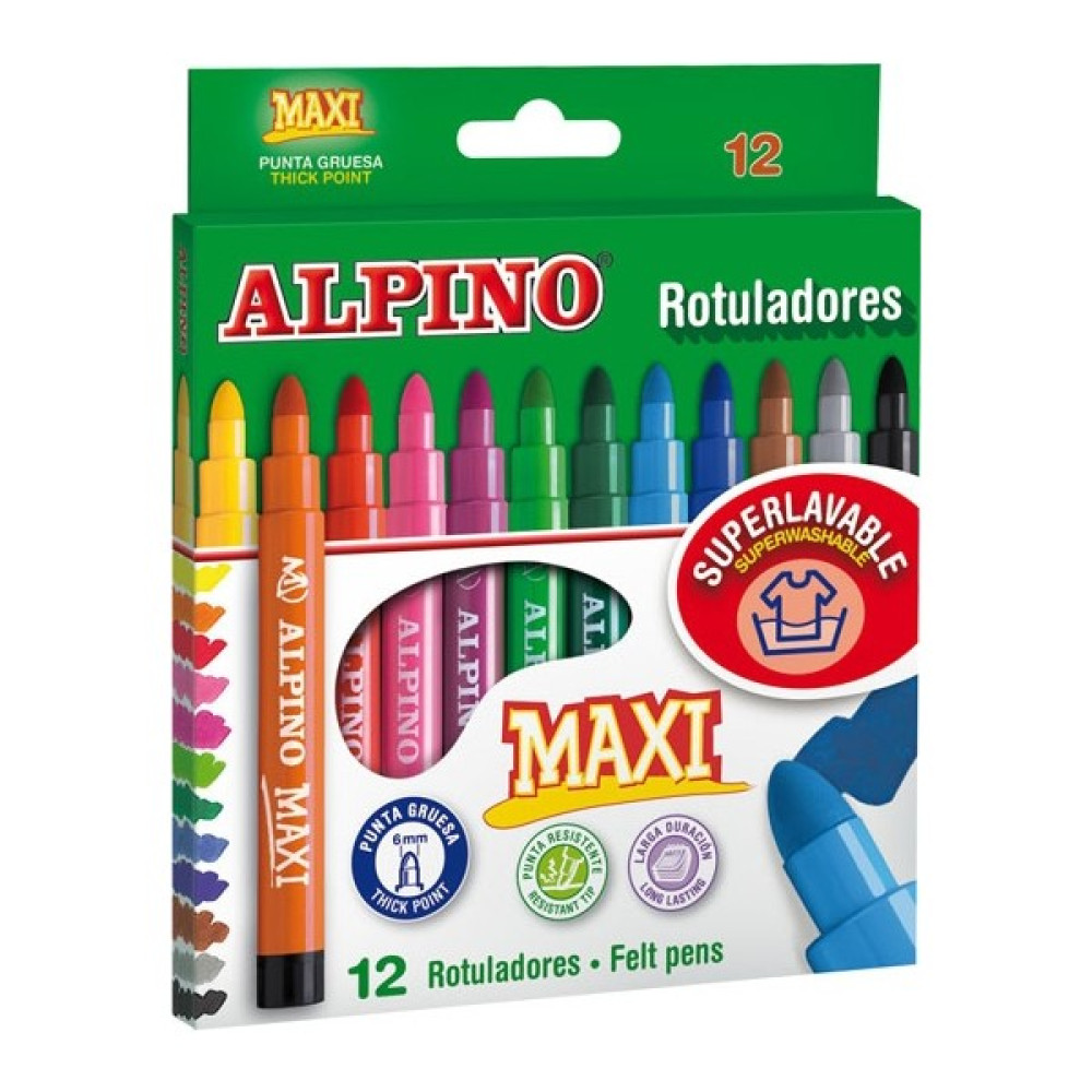 Alpıno 12 Li Maxi Keçeli Kalem Ar-0006 Keçe Uçlu Kalem Fiyatı