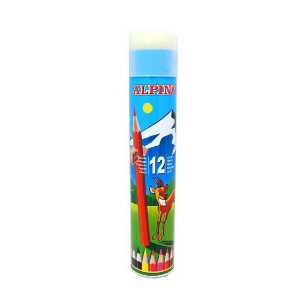 Alpino 12 Renk Uzun Tüp Kuruboya Kalemi Kuru Boya Kalemi Fiyatı