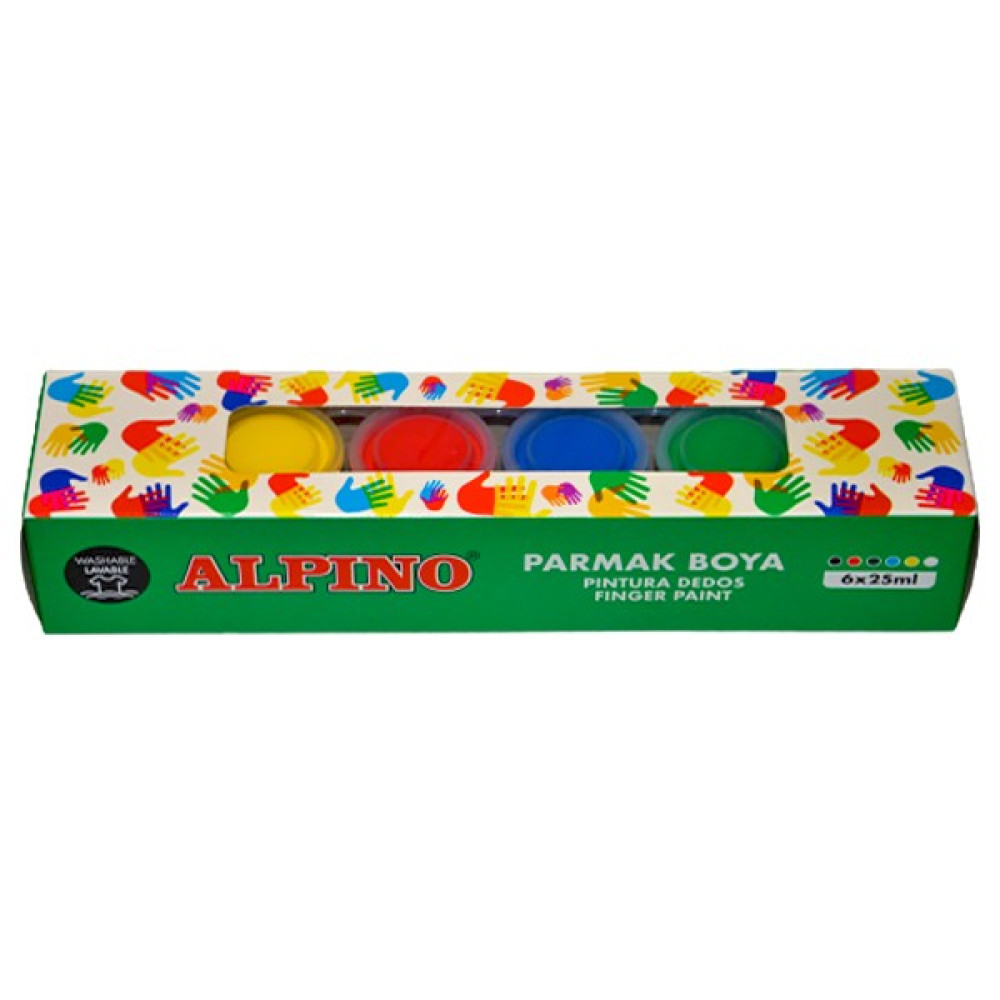 Alpino 6 Renk Parmak Boyası 6X25ML Yüz & Parmak Boyası Fiyatı