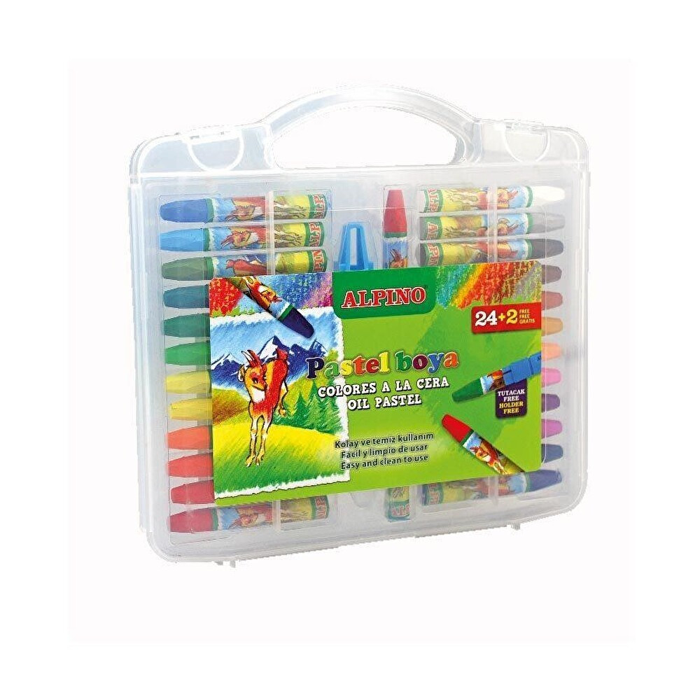 ALPİNO ÇANTALI PASTEL BOYA 24+2 RENK Pastel Boya Fiyatı