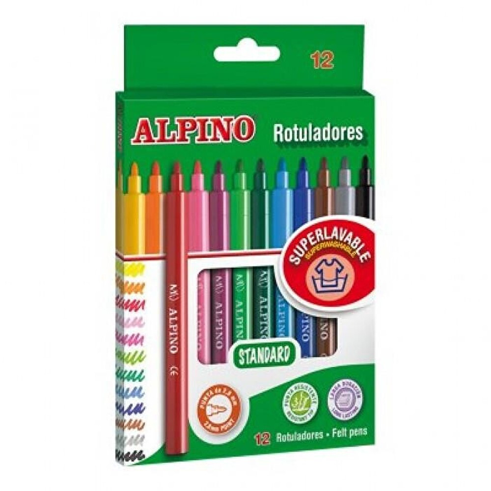 ALPINO KEÇELİ KALEM 12 RENK Keçe Uçlu Kalem Fiyatı