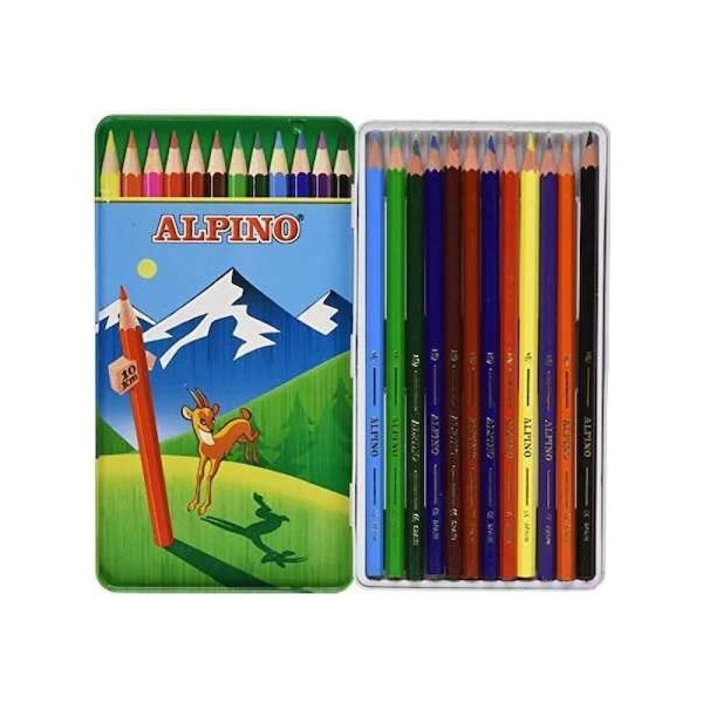 Alpino Kuru Boya Metal Kutu 12'li Kuru Boya Kalemi Fiyatı