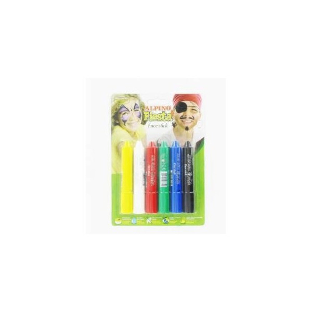 Alpino Yüz Boyası 6 Renk Fıesta Set Dl-014 Yüz & Parmak Boyası Fiyatı