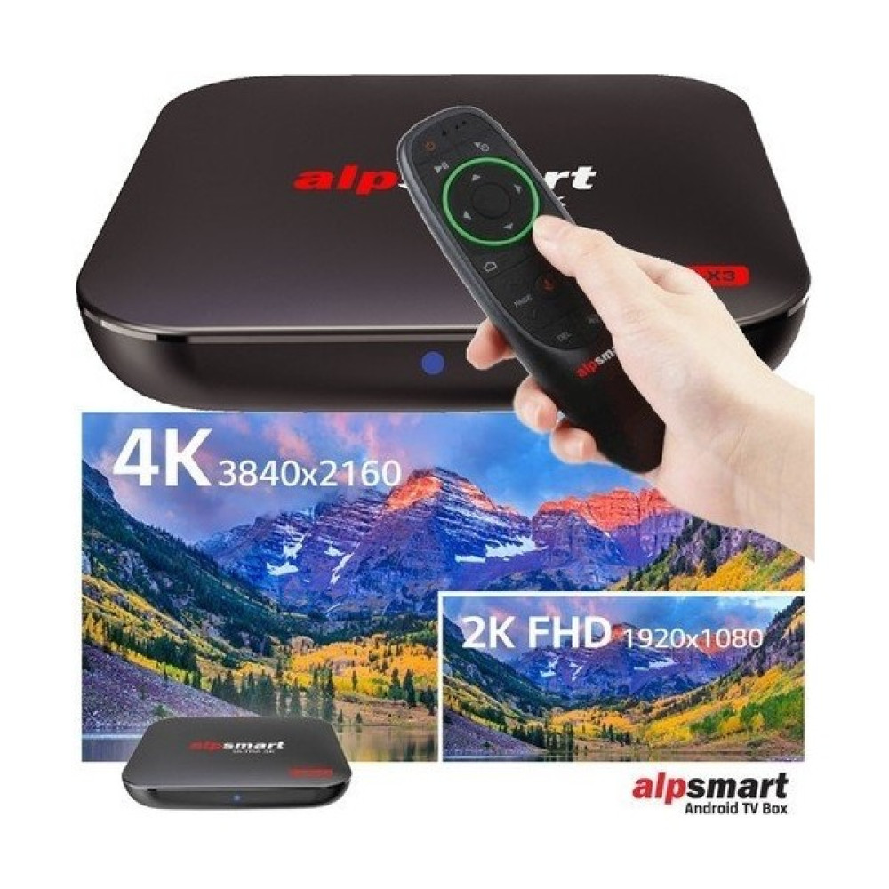 Alpsmart AS-575-X3 Androıd 4gb Ram 64 GB Hafıza Tv Box - Siyah Uydu Alıcıları Fiyatı