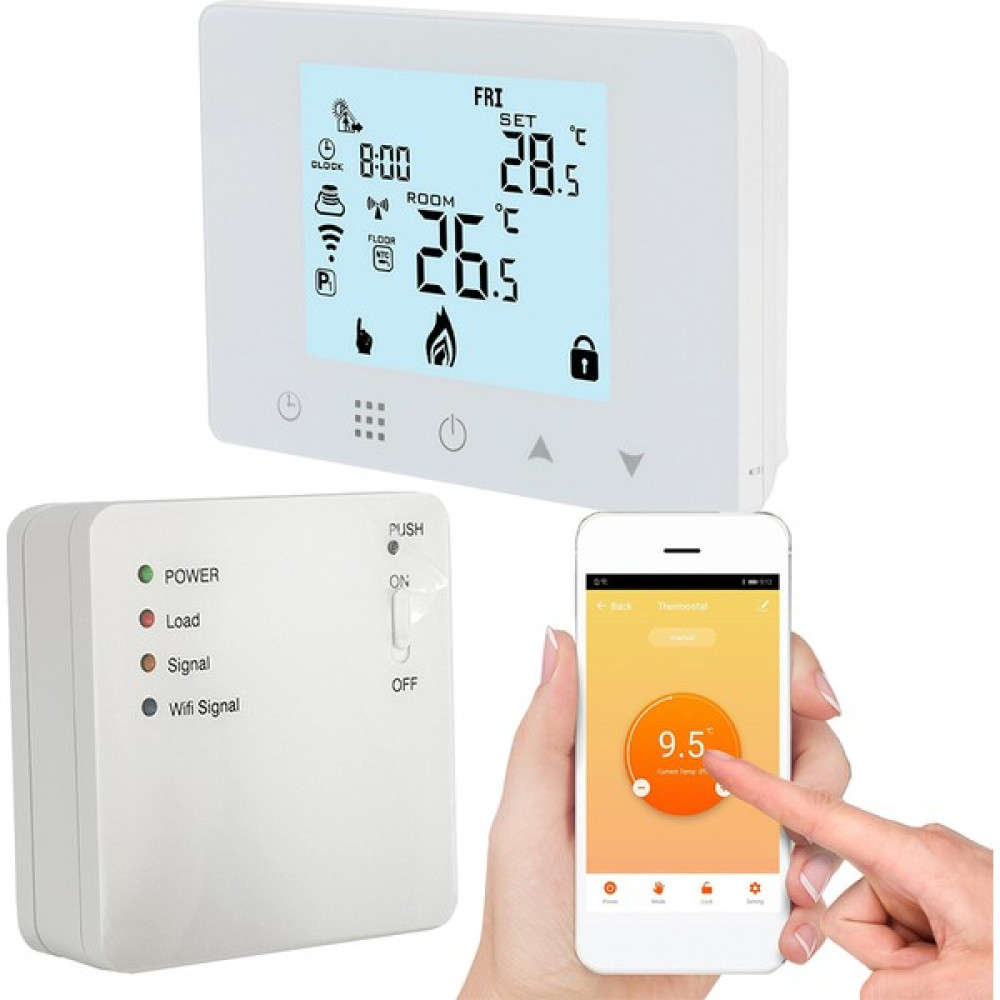 Alpsmart AS-882K Akıllı Wi-Fi Kombi Termostatı Nalburiye & Hırdavat Fiyatı