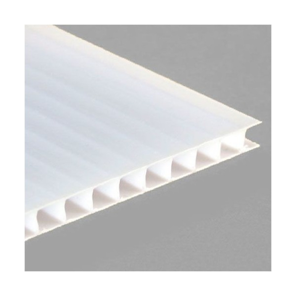Alrita 100X100X6MM Opak Beyaz Oluklu Polikarbon Levha - 100 x 100 x 6 mm Dış Cephe Yalıtım Malzemeleri Fiyatı