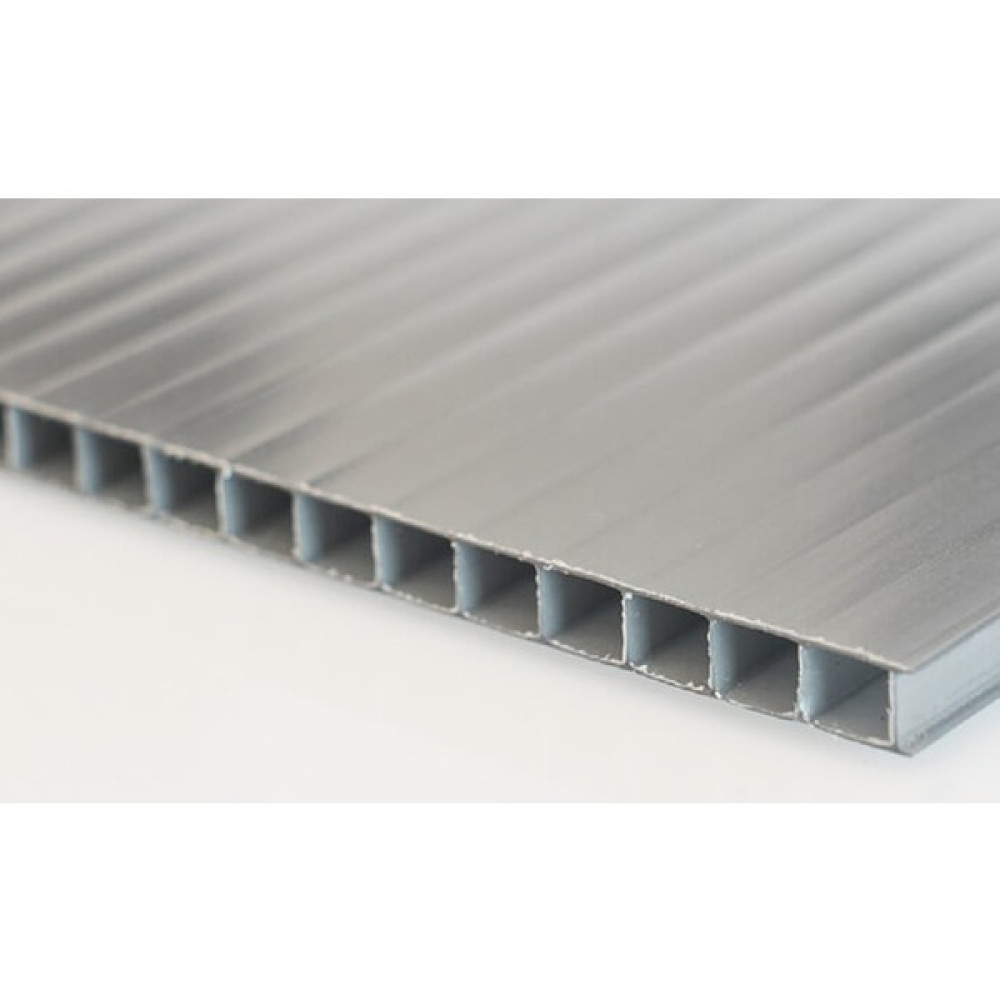 Alrita 50X100X10 mm Gri Oluklu Polikarbon Levha Dış Cephe Yalıtım Malzemeleri Fiyatı