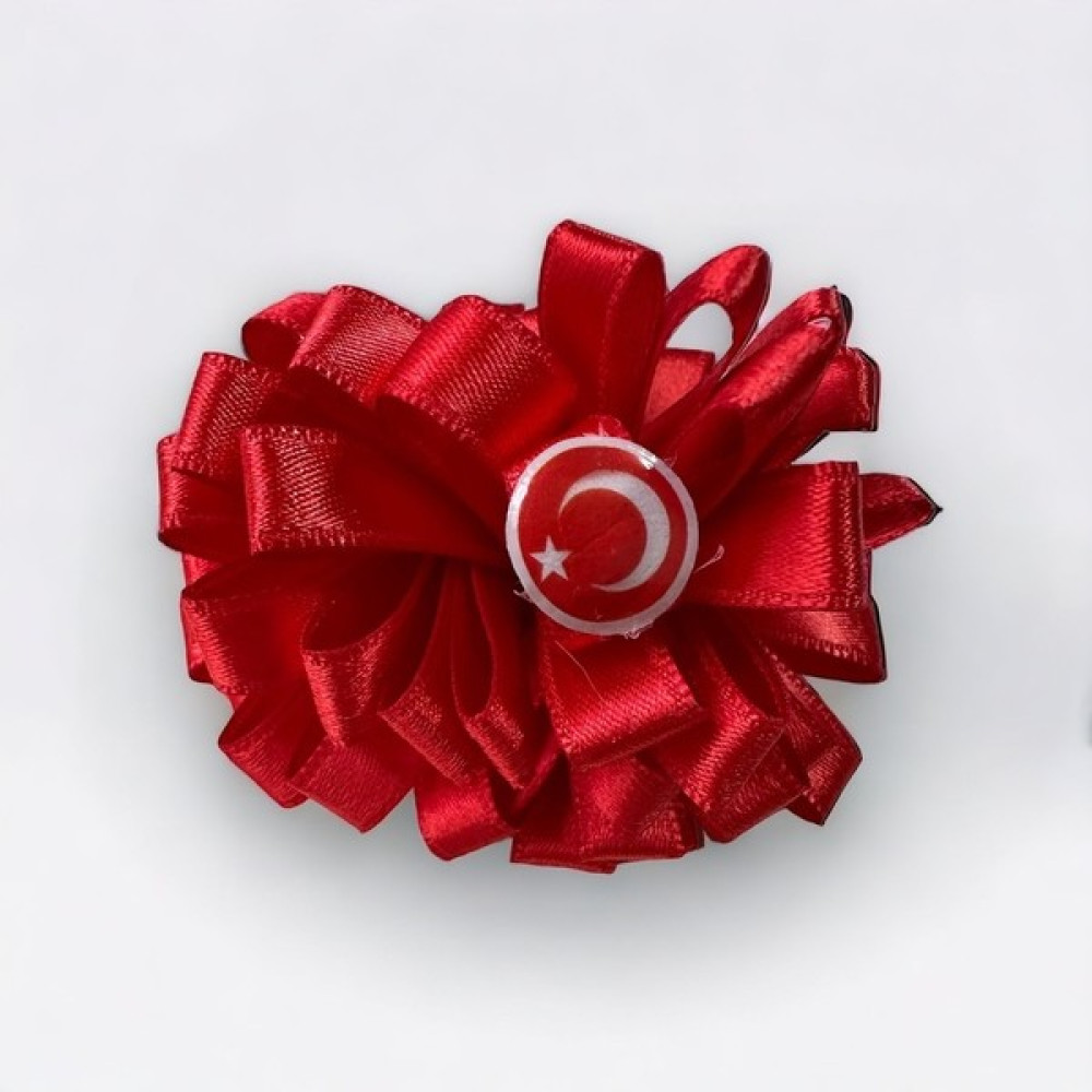 Als Accessories Kırmızı Renk Ortası Ay Yıldızlı Saç Tokası 29 Ekim, 10 Kasım, 23 Nisan Için Toka, Taç & Saç Bandı Fiyatı