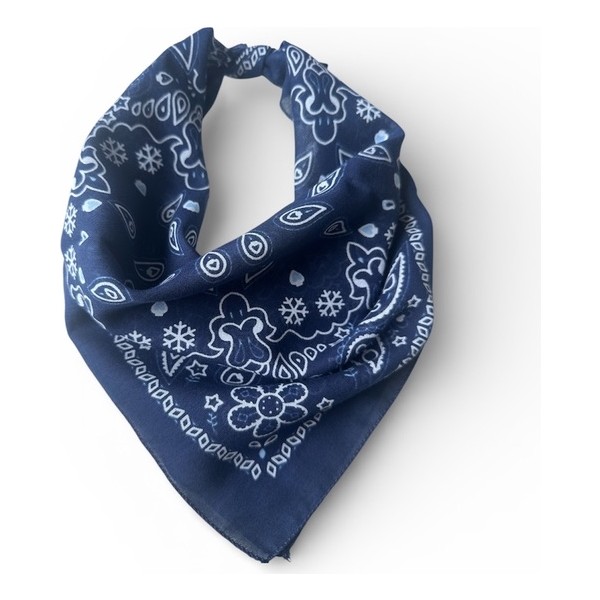 ALS Tasarım Dünyası Lacivert Renk Içi Desenli %100 Koton Bandana Bandana (Outdoor) Fiyatı