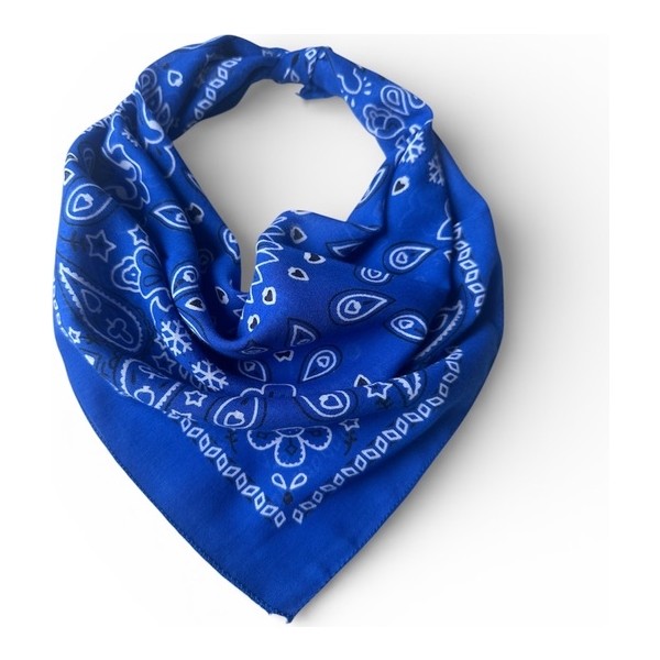 ALS Tasarım Dünyası Mavi Renk Içi Desenli %100 Koton Bandana Bandana (Outdoor) Fiyatı