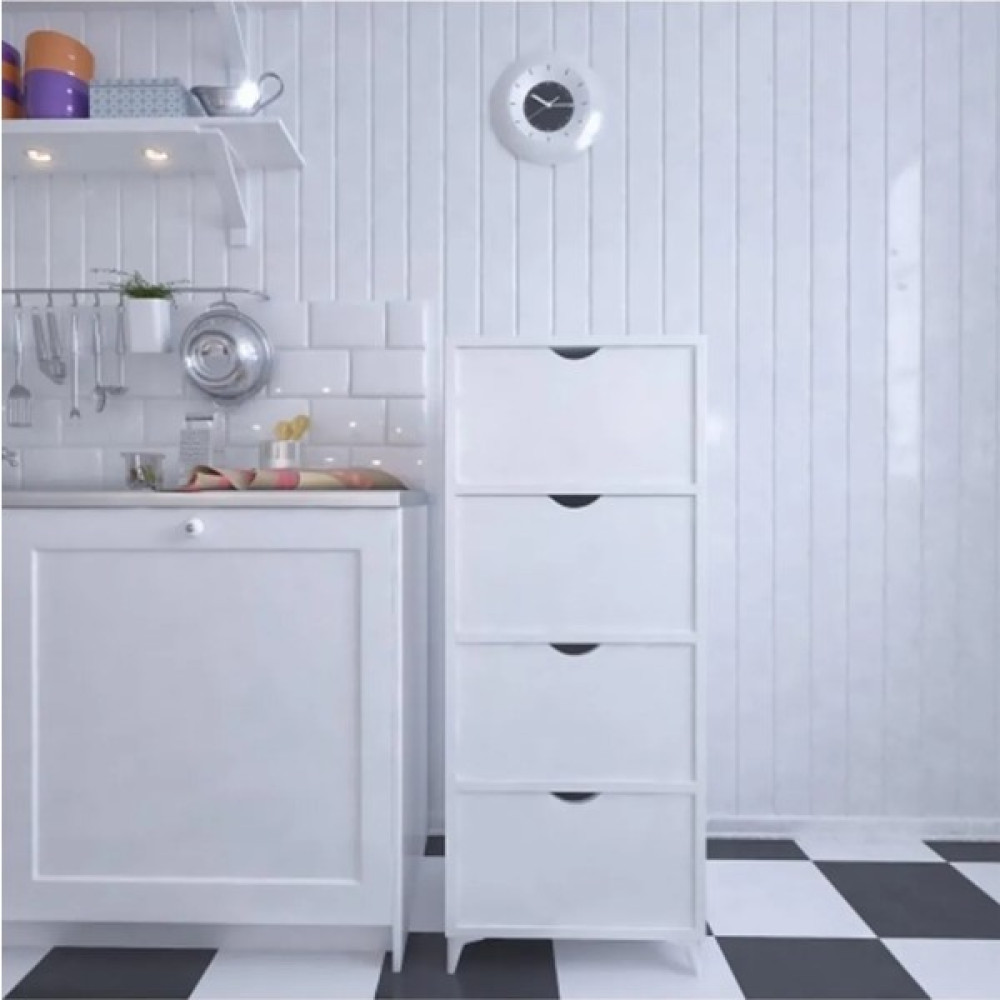 Alsan Dekor Çok Amaçlı Mutfak Dolabı Kiler Dolabı - Beyaz Mutfak Dolabı / Mobilyası Fiyatı