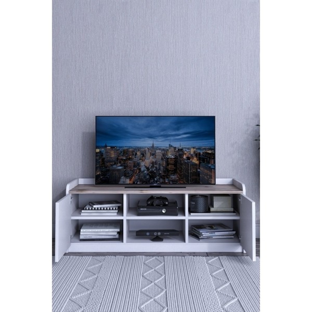 Alsan Dekor Tv Sehpası Televizyon Sehpası - Beyaz Tv Ünitesi / Sehpası Fiyatı