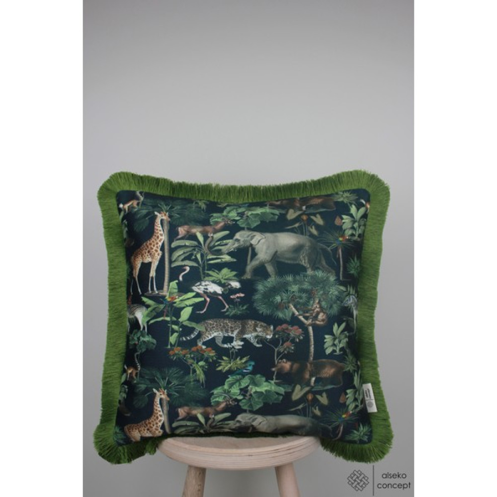 Alseko Concept Hayvanlar Temalı Dijital Baskı 43X43CM Kare Kırlent Kılıfı, Kadifemsi Tuşe - 43 x 43 cm - Karışık Kırlent / Mobilya Yastığı Fiyatı