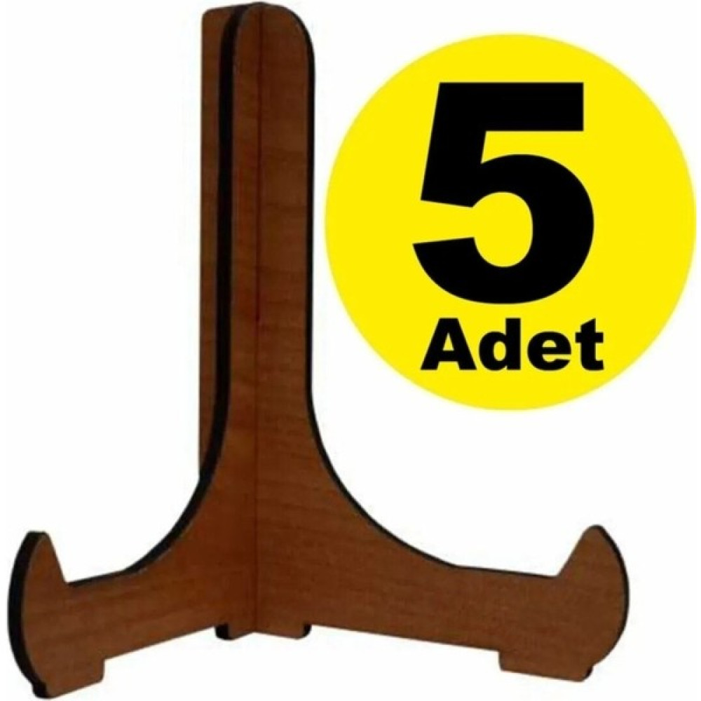 Alshop Çerçeve Tabak Teşhir Ayağı Stand Ahşap Stand 9.5CMX11CM Şövalye Ceviz 5 Adet Çerçeve Ayak Hediyelik Eşya Fiyatı
