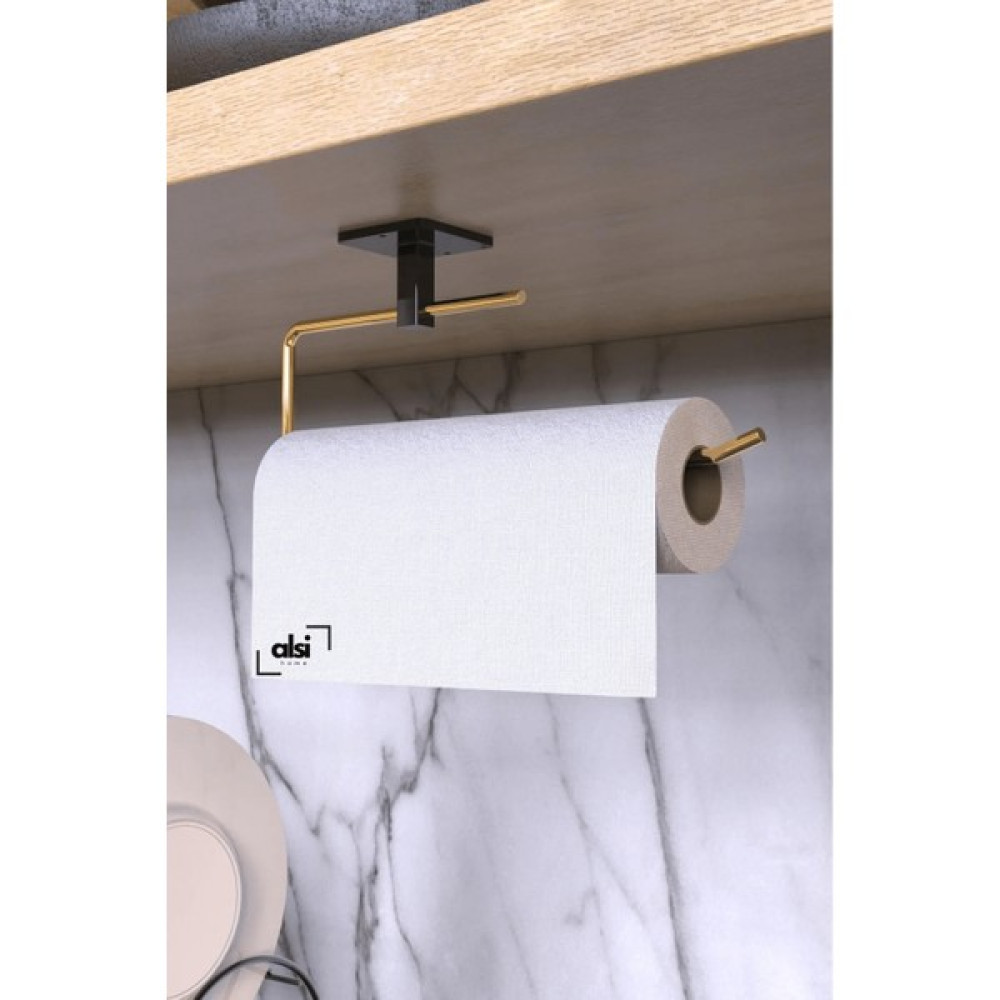Alsi Home Gold Rulo Havluluk Peçetelik Yapışkanlı Pratik Mutfak Askısı Kağıt Rulo Havluluk Havluluk Fiyatı
