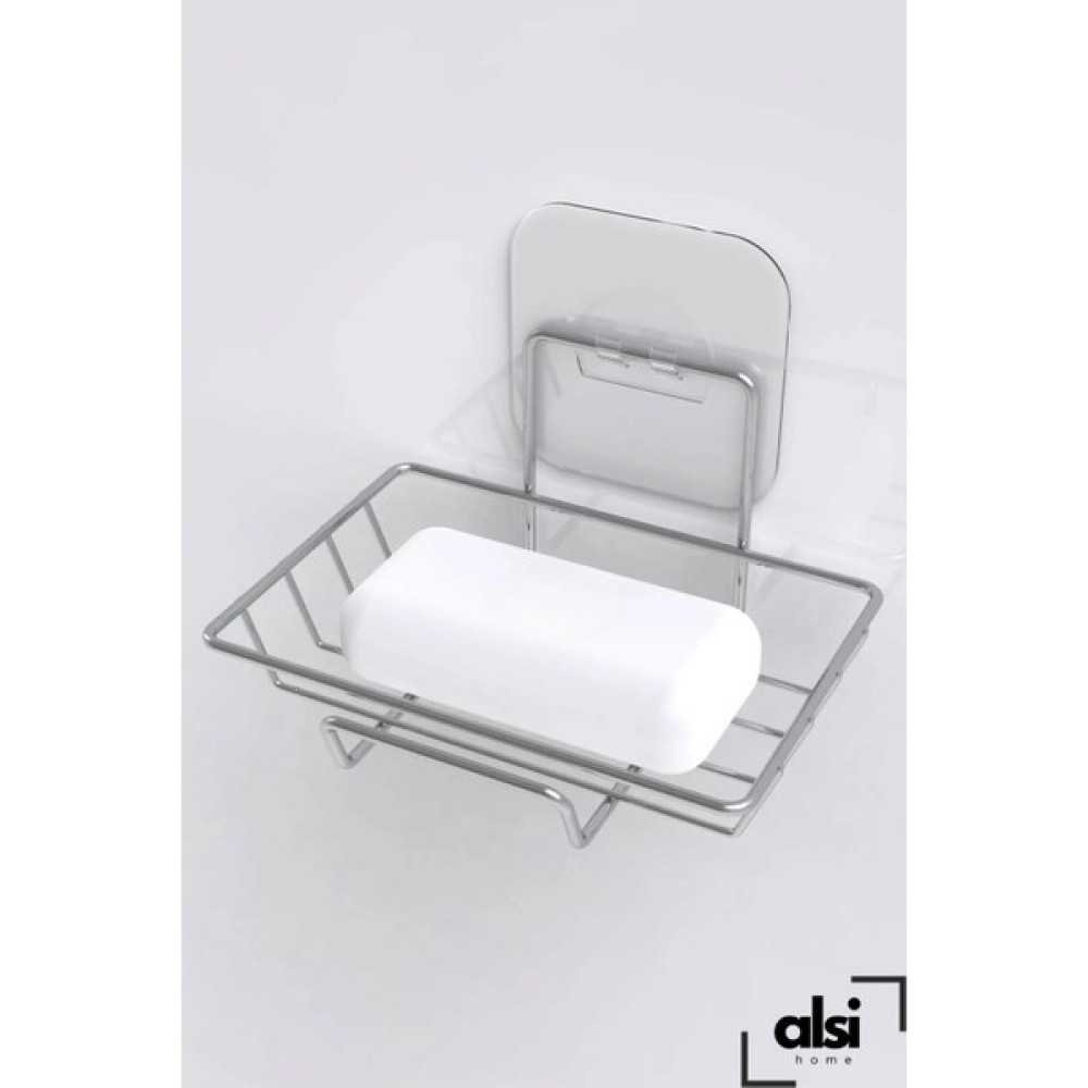 Alsi Home Yapışkanlı Dekoratif Sabunluk Banyo Düzenleyici Banyo Askı Aksesuar Sabunluk Sabunluk Fiyatı