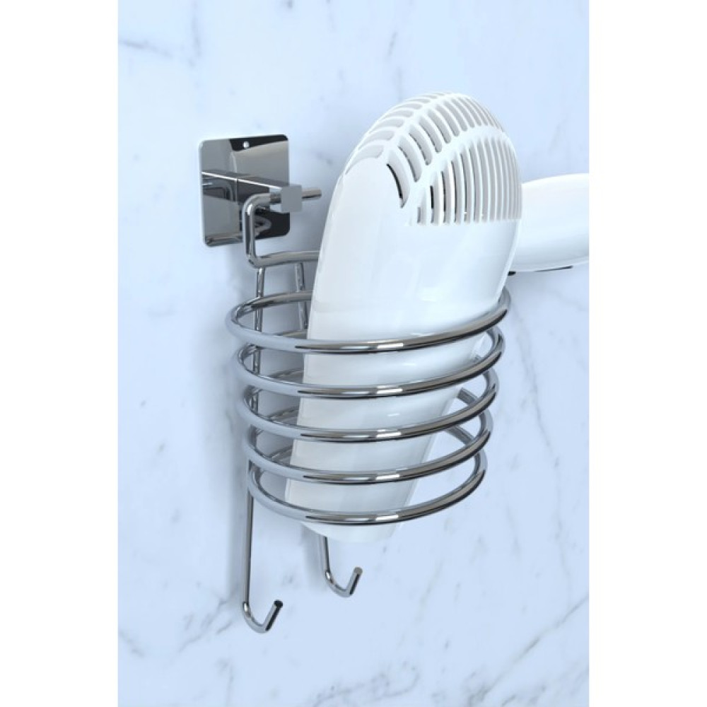 Alsi Home Yapışkanlı Fön Makinesi Askısı Otel Tipi Saç Kurutma Makinesi Tutacağı - Gümüş Banyo Askılık Fiyatı