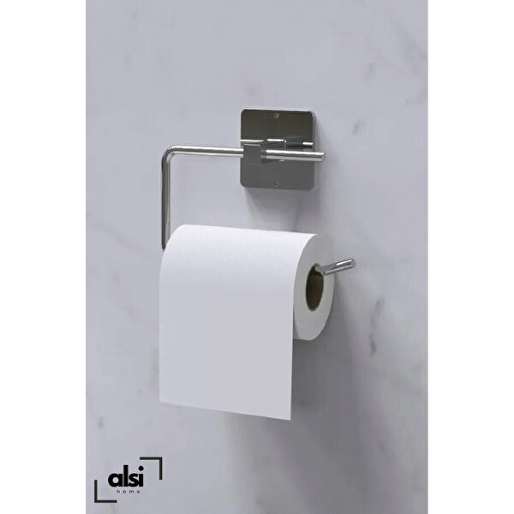 Alsi Home Yapışkanlı Gümüş Renk Tuvalet Kağıdı Tutacağı/tuvalet Wc Kağıtlık Tuvalet Kağıtlığı Fiyatı