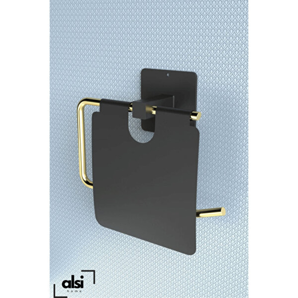Alsi Home Yapışkanlı Kapaklı Paslanmaz Gold Tuvalet Kağıdı Tutacağı/tuvalet Wc Kağıtlık Tuvalet Kağıtlığı Fiyatı