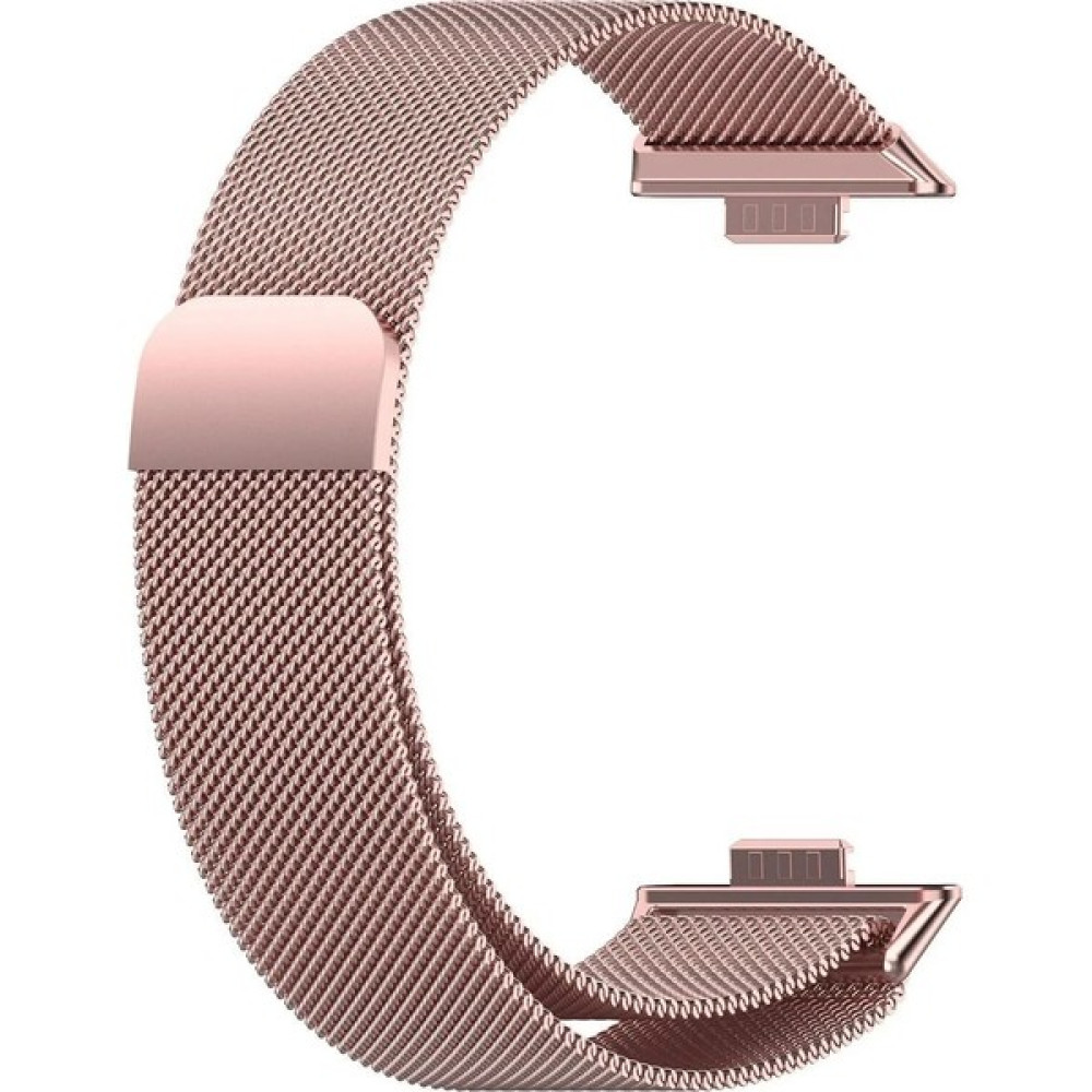 Alstrap Huawei Watch Fit 3 Uyumlu Metal Hasır Kordon - Pembe Giyilebilir Teknoloji Aksesuarları Fiyatı