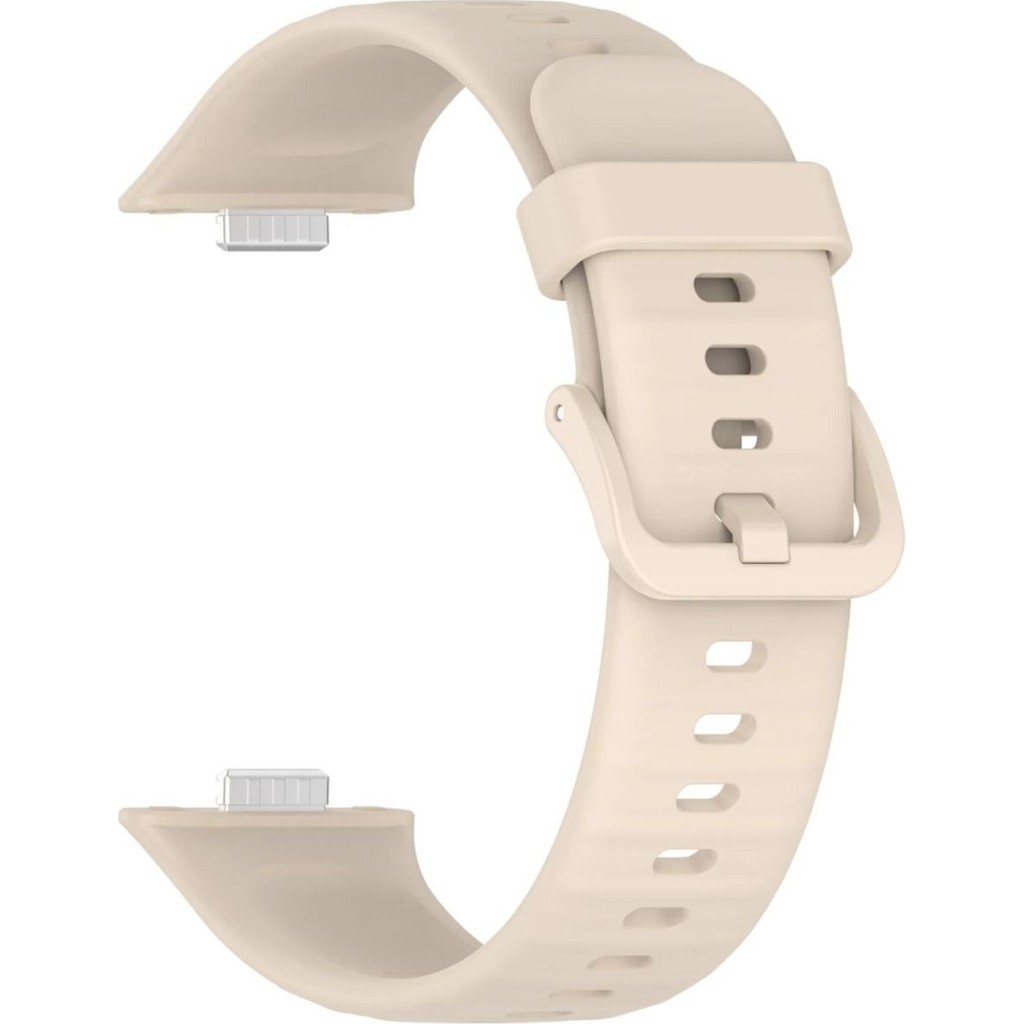 Alstrap Huawei Watch Fit 5 Pro/fit 5/fit 4 Pro/fit 4/fit 3 Tokalı Silikon Kordon - Huawei Fit 3 - Bej Akıllı Saat Aksesuarı Fiyatı
