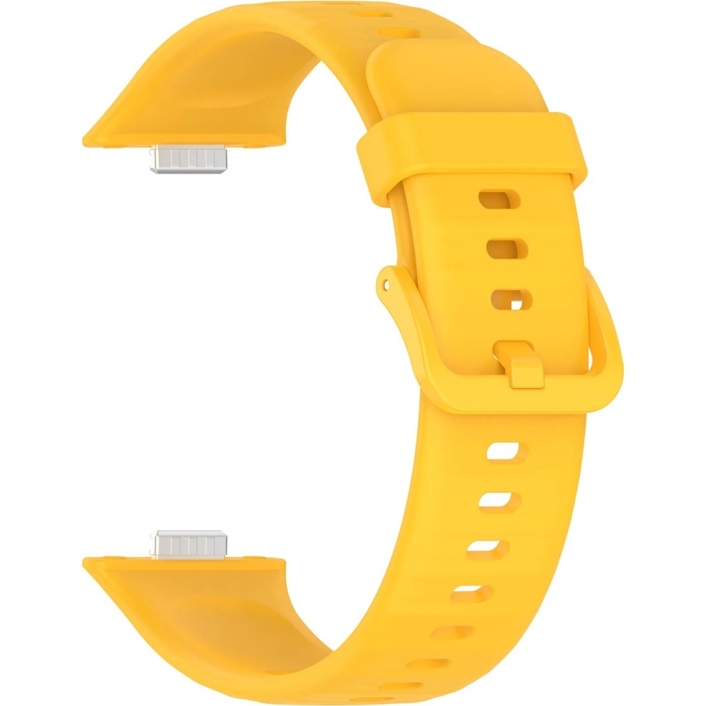 Alstrap Huawei Watch Fit 5 Pro/fit 5/fit 4 Pro/fit 4/fit 3 Tokalı Silikon Kordon - Huawei Fit 3 - Sarı Akıllı Saat Aksesuarı Fiyatı