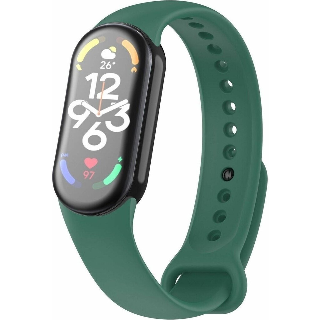 Alstrap Xiaomi Mi Band 8/mi Band 9/ Band 10 Uyumlu Silikon Kordon - Xiaomi Mi Band 8/Mi Band 9 - Yeşil Cep Telefonu Fiyatı